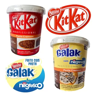 Kitkat Galak Pasta Cremosa Nestlé Cobertura Recheio 1,01kg 