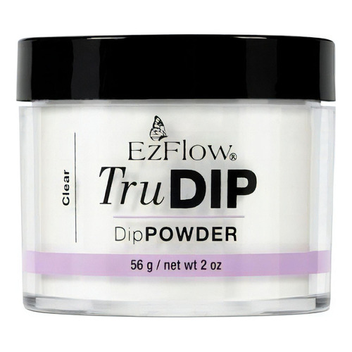 Polvo Trudip Inmersión Para Esmalte Sin Cabina Ezflow 56 Gr Color Clear