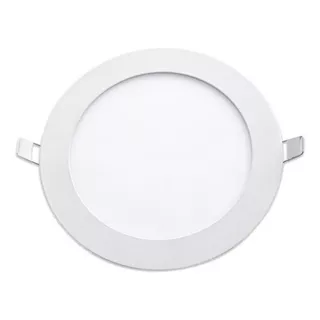 Panel Embutir Led 12w Redondo Luz Dia Plafon Candela Color Blanco Redondo Blanco Frío