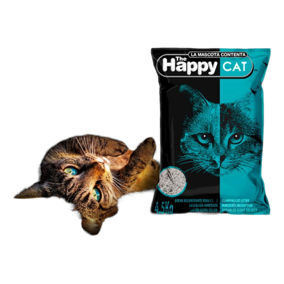 Arena Aglutinante The Happy Cat 4.5kg Arena Sanitaria Gato