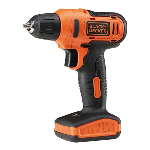 Taladro atornillador inalámbrico de 10mm Black+Decker LD12S 12V + accesorio con caja de cartón 110V/220V