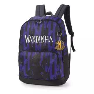 Mochila Escolar Luxcel Wandinha Ms47262 - Violeta 18 L