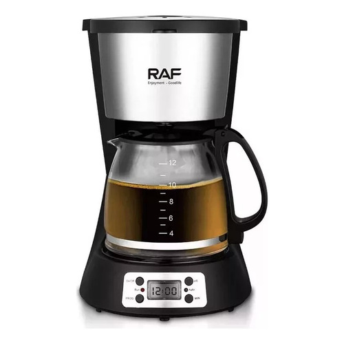 Cafetera Electrica Anti Derrames Coffee Maker 1000w R.130 Color Gris