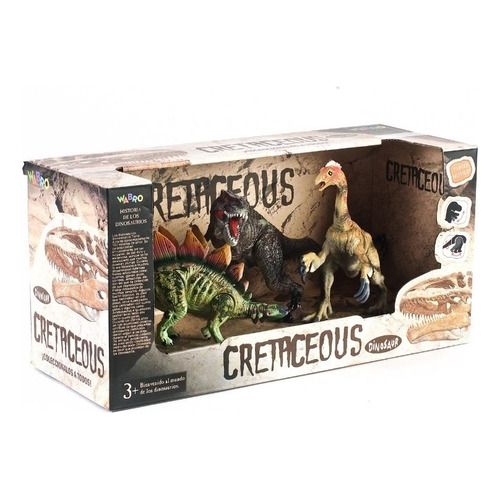 Dinosaurios Sorpresa Cretaceous Set X 3 Medianos