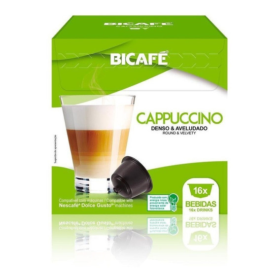 Cápsulas Bicafé Café Cappuccino Compatible Dolce Gusto Ub