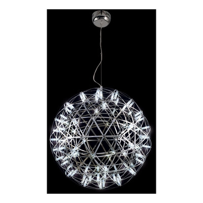 Lampara Colgante 92 Led Átomo 50cm Deco Control Remoto Tz 