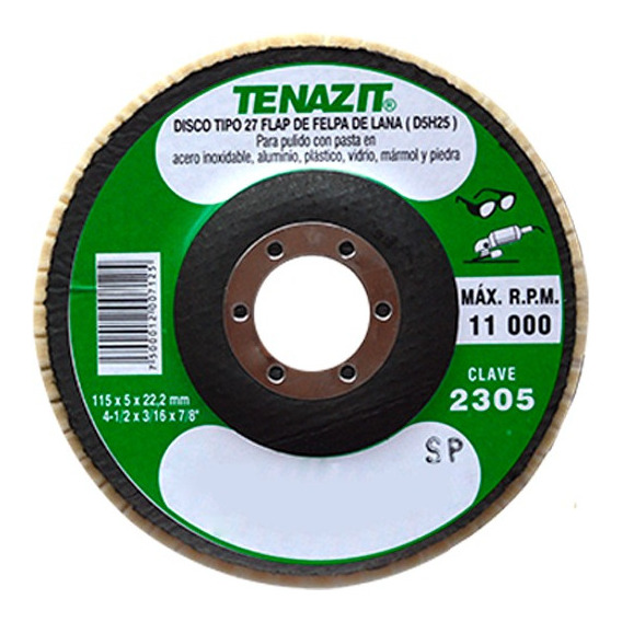 Disco De Felpa Tipo 27 4-1/2x3/16x7/8 Austromex 2305