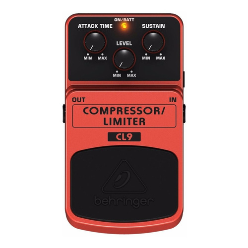 Behringer Cl-9 Pedal Compressor / Limiter Color Naranja oscuro