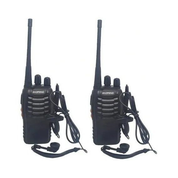 Pack 2 Radio Transmisor Walkie Baofeng 888s Con Manos Libres