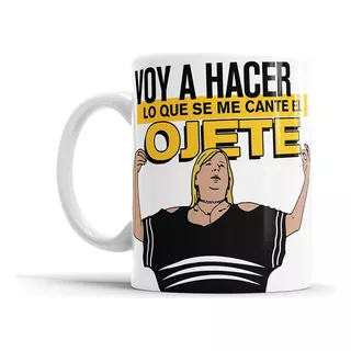 Taza Cerámica Gran Hermano Virginia Lo Que Se Cante Ogt