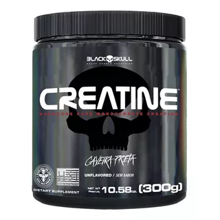 Creatina 300g Black Skull - Potencialize Sua Força Muscular.