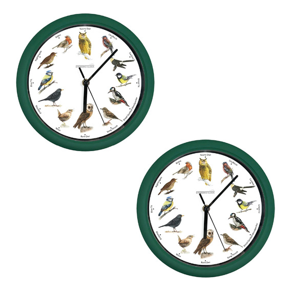 Oferta X 2 Reloj De Pared Sonidos De Aves Starlyf Birdsong