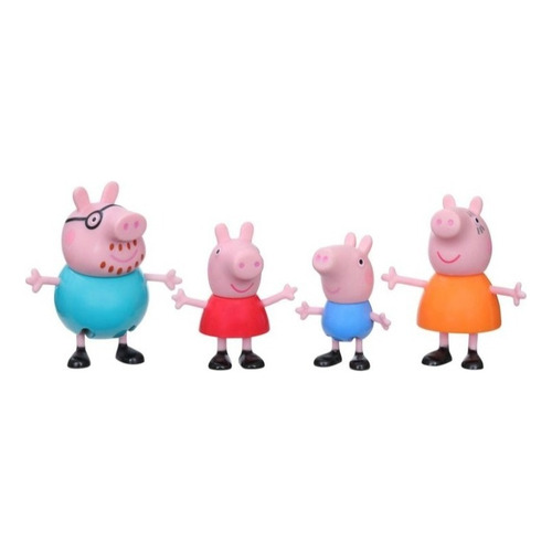 Peppa Pig Y Su Familia Paquete De 4 Figuras 2022