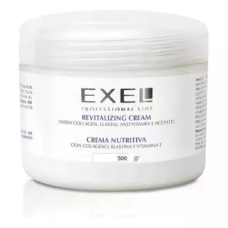 Exel Crema Facial Nutritiva Colageno Elastina Y Vitamina E 500g Tipo De Piel Todo Tipo De Piel