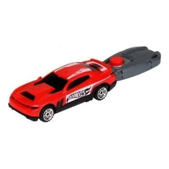 Auto Hotwhells Key Cars Llave Lanzador 9.5 Cm Autito Dispara Color Rojo
