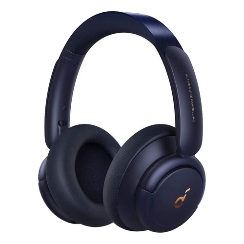 Audífonos gamer inalámbricos Soundcore Life Series Life Q30 A3028 midnight blue con luz LED