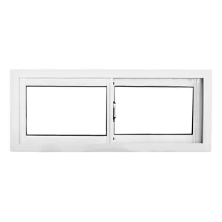 Ventana Corrediza De Aluminio 150x40 Vidrio Entero 