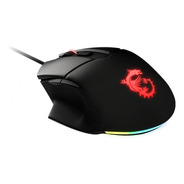Mouse Msi Clutch Gm20 Elite 6400dpi Led Negro/led-rojo