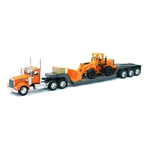 New Ray 1:32 Kenworth W900 Lowboy Retro- Trailer Escala