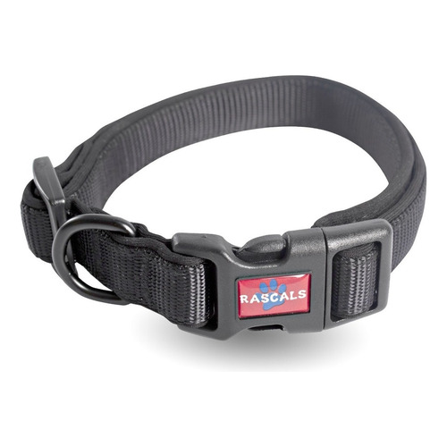 Rascals Collar Perro Acolchonado Premium M 2c Regula 35,5-51 Color Negro Neoprene - SBR