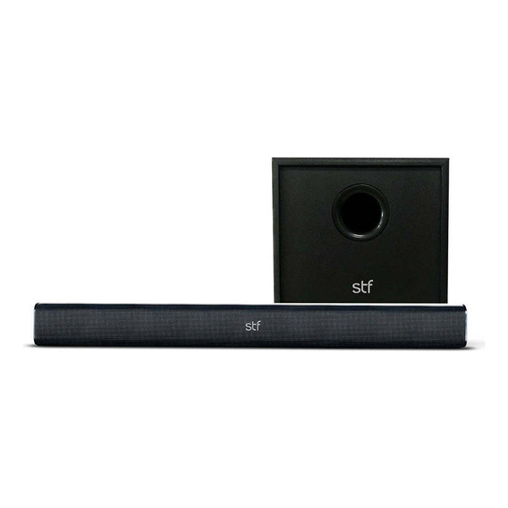 Bocina Barra De Sonido Inalámbrica Stf Alud Pro 2.1 Surround Color Negro