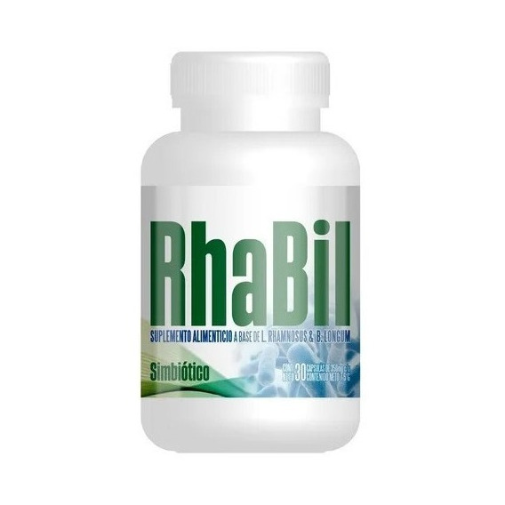 Suplemento en cápsula 3VS Nutrition  Renal Rhabil l. rhamnosus y b. longum en frasco de 10.5g 30 un