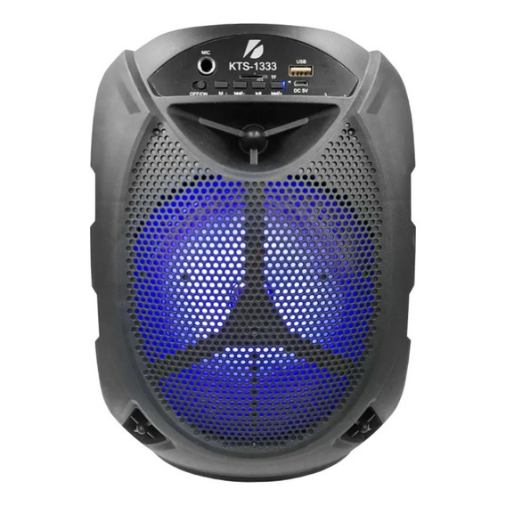 Parlante Portatil Bluetooth Karaoke Fm Luces 6.5 Kts-1333