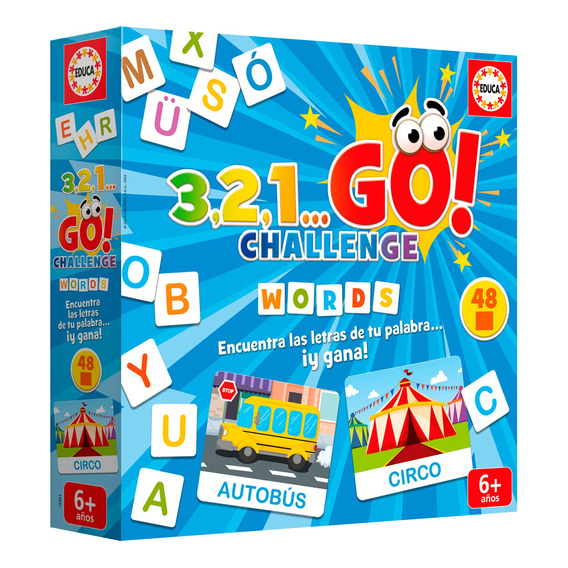 Juego Didactico Educa 3 2 1 Go Words Palabras Memoria Niño ®