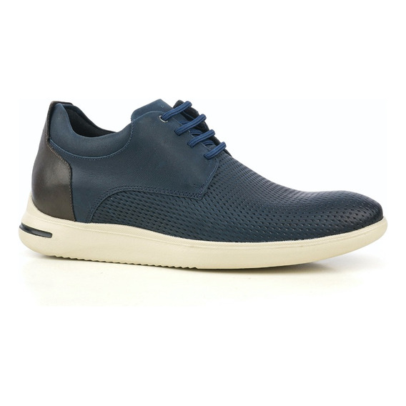 Zapato Casual Logan Azul Max Denegri + 7cms De Altura