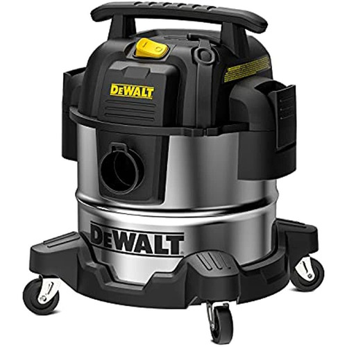 Dewalt 5 Galones De Acero Inoxidable Húmedo/ Dry Vac, Aspira