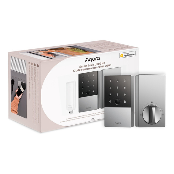 Smart Lock U100 Kit Aqara Cerradura De Puerta Con Un Hub E1