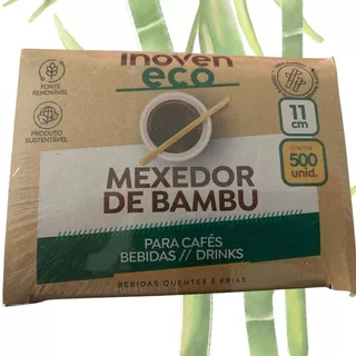 Mexedor De Café Drinks 11cm Bambu Ecologico - 5000 Un
