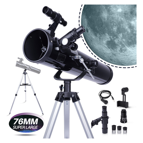 Telescopio Astronómico 700mm/76 Para Principiantes Hutact