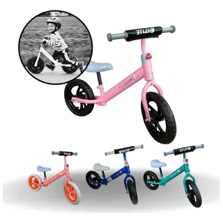 Bicicleta Infantil Sem Pedal Até 30kg Balance Bike Cor Rosa