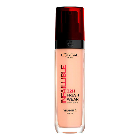 Base de maquillaje líquida L'Oréal Paris Infaillible 32H Fresh Wear Infaillible 32H Fresh Wear tono 145 rose beige - 30mL 106g