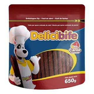 Palito Mastigavel Deliciosso Delicibife Cães Sabor Carne 650g