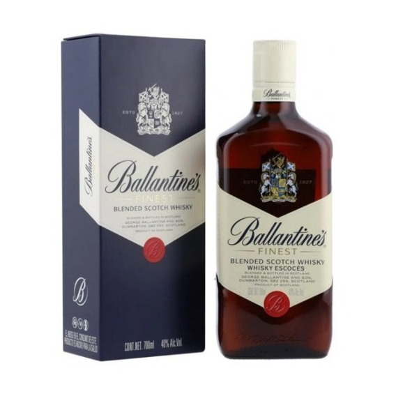 BALLANTIN Finest Ballantines Scotch Whisky Ballantine´s 700ml Con Estuche. Blended Scotch Whisky - 700 mL - Unidad - 1 - Botella