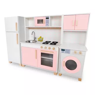Cozinha Infantil Com Geladeira E Lavadeira - Cor A Definir