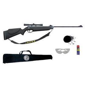 Combo Carabina De Pressão Rossi Nova Dione Black 2017 5,5mm