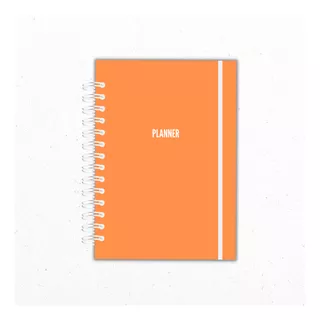 Agenda Planner 52 Semanas Sin Fechas WLG Bold Naranjo