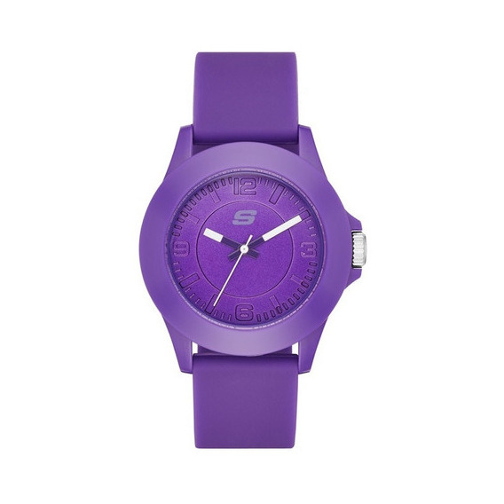 Reloj Para Mujer Skechers Rosencrans Midsize Sr6026 Púrpura Color de la correa Morado