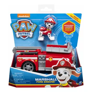 Paw Patrol Marshall Fire Engine Carro Y Mascota Original