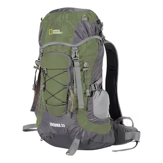 Mochila National Geographic Tacoma 35 Litros Trekking Color Verde Musgo Diseño De La Tela Liso