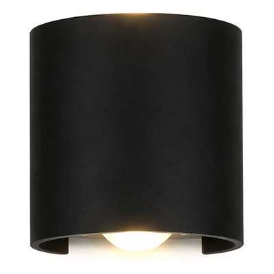 Aplique Led Exterior Optical 1 Bidireccional Luz Desing Negro