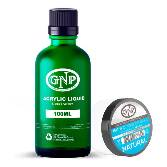 Polvo Acrílico Gnp Natural 15gr. + Monomero 100ml