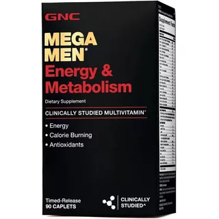 Multivitamínico Gnc Men Energy & Metabolism 90 Cápsulas Sabor Sem