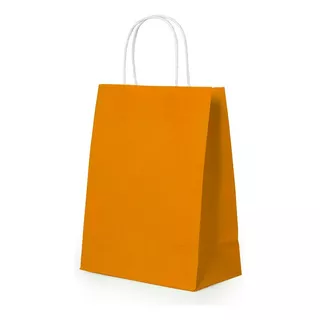 Pack 100 Bolsa Papel Regalo Naranja De Hermes 21x15x8cm