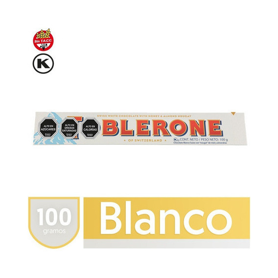 Chocolate Toblerone® Blanco De Leche 100 G