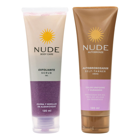 Promoción Nude Exfoliante + Autobronceador 120ml Nude