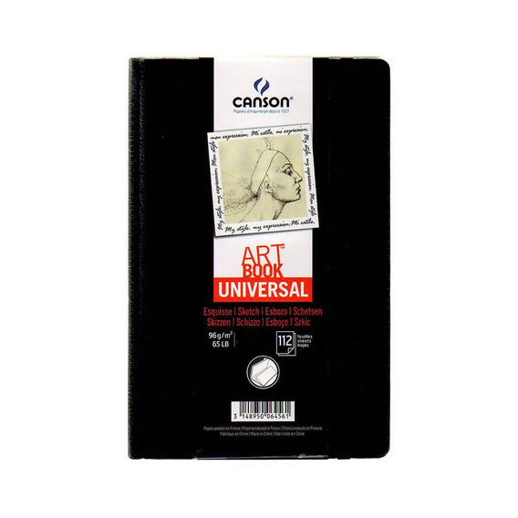 Libreta Canson Art Book Universal 21x29,7cm Color Negro